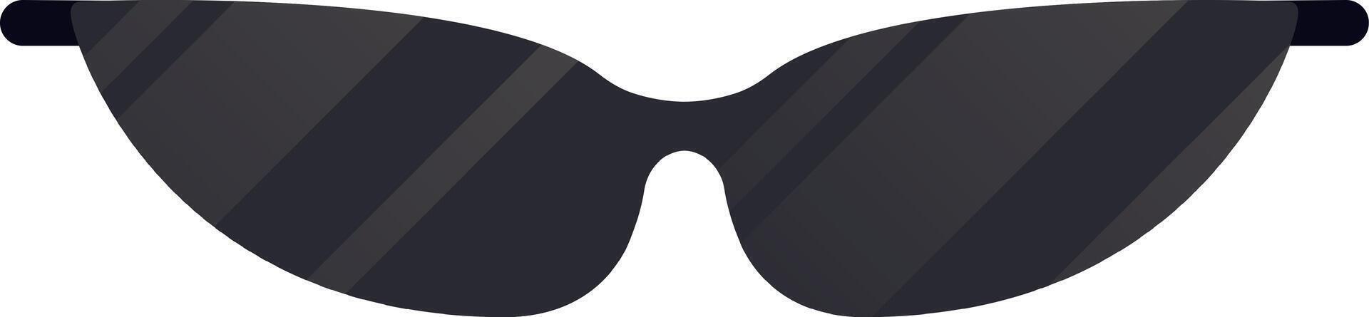 Stylish cat eye sunglasses with dark lenses add a touch of mystery and sophistication to any look, offering both protection from the sun and a fashionable statement vector