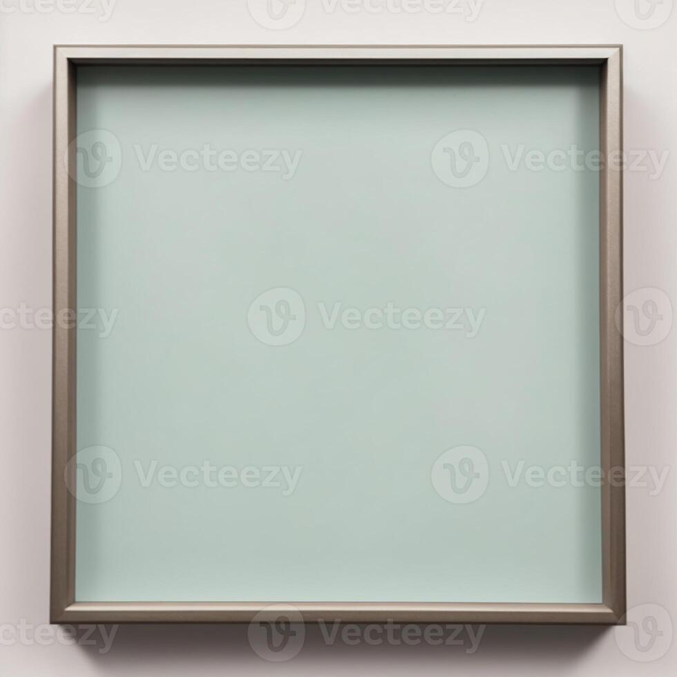 A square frame with a green background photo