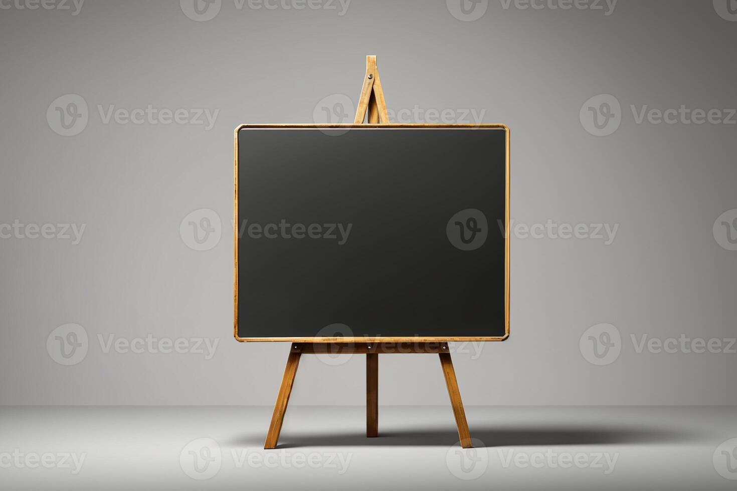 An easel with a blackboard on it photo