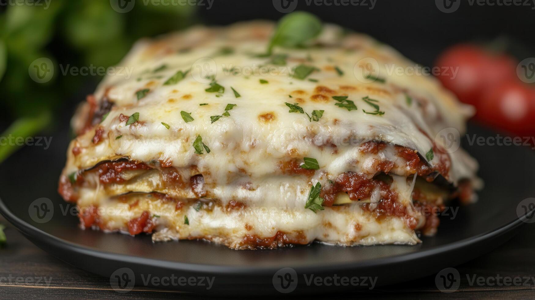 Delectable plate of food featuring cheesy delights and savory meats ideal for dinner parties and culinary enjoyment photo