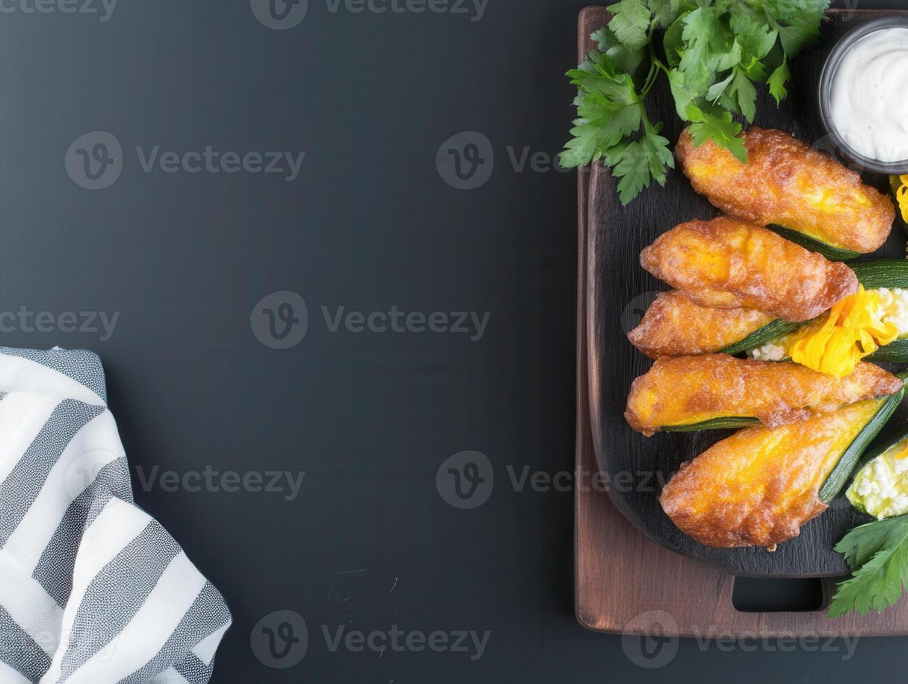 A plate of tasty food accompanied by a selection of dips presented in bowls for a flavorful and enjoyable dining experience photo
