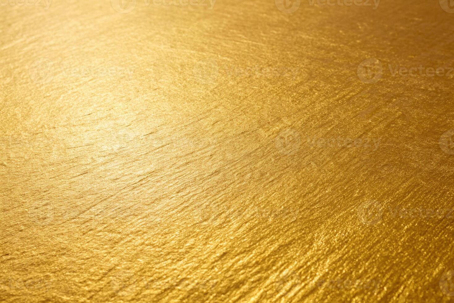 Golden surface with intricate texture and warm metallic shine, abstract shiny background with rich golden tones photo