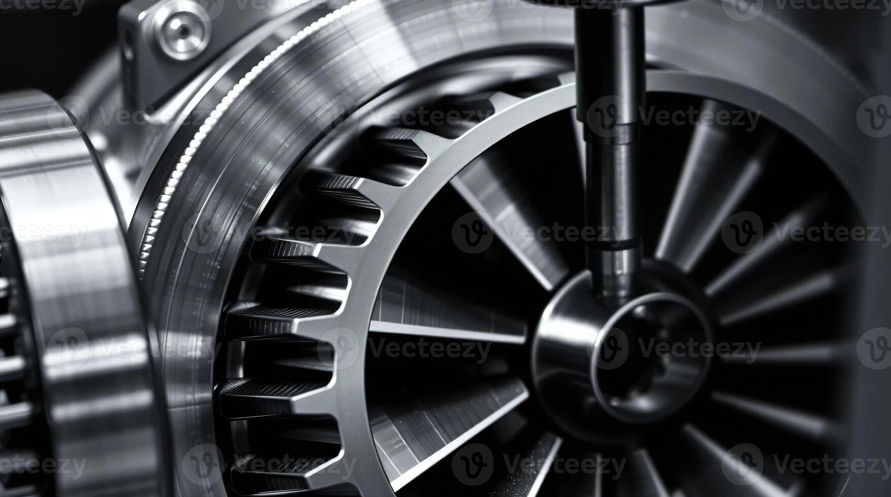 A close up of a metal gear wheel photo