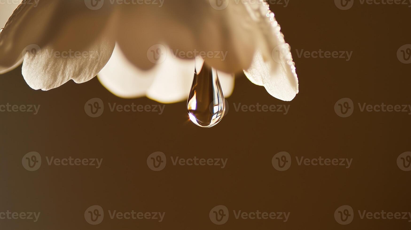 A drop of water on a flower photo