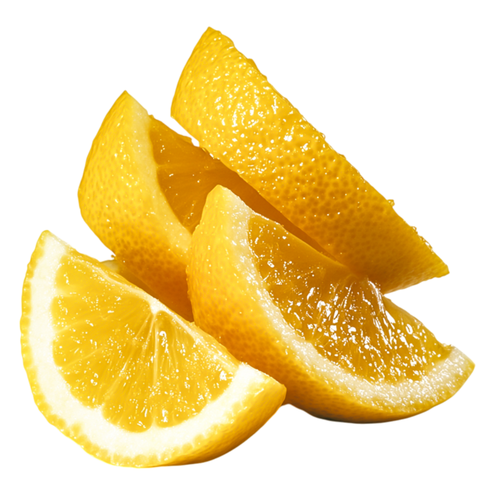 Fresh Lemon Slices on for Culinary and Food Photography png