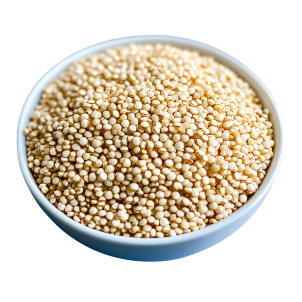 closeup View of Raw Quinoa Seeds in a Bowl on png