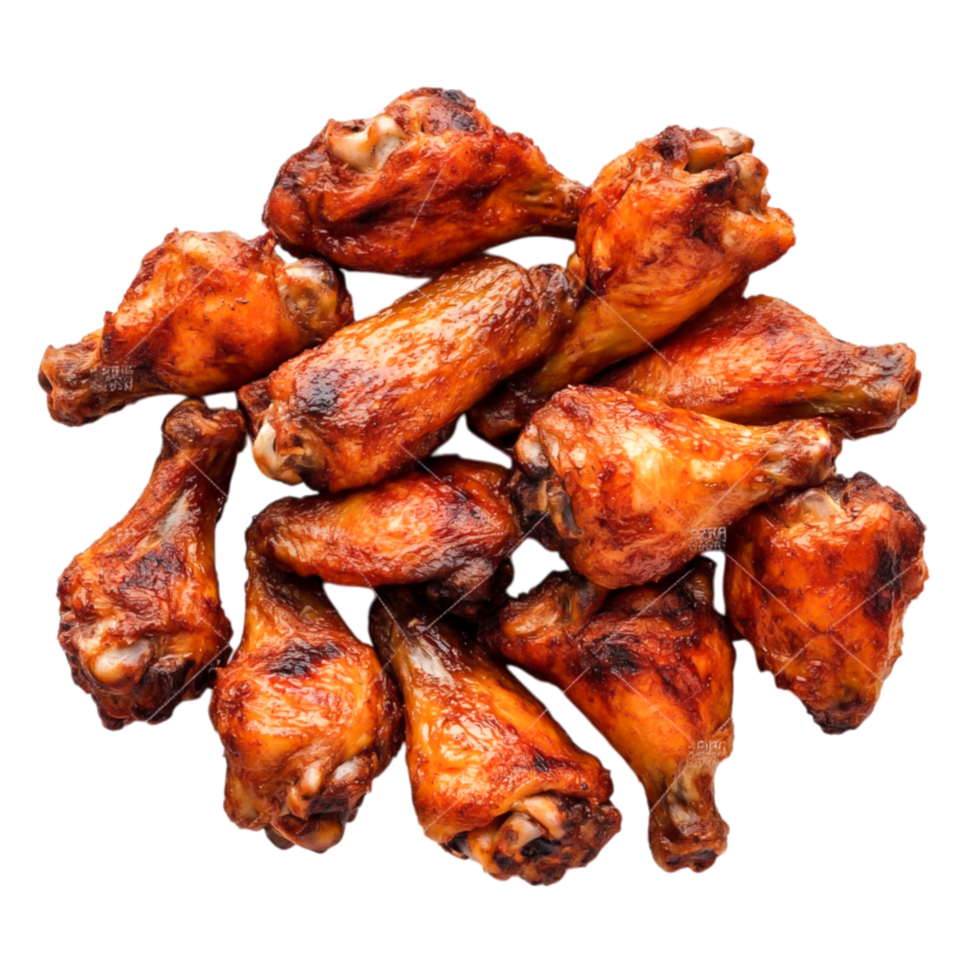 Delicious Barbecued Chicken Wings png