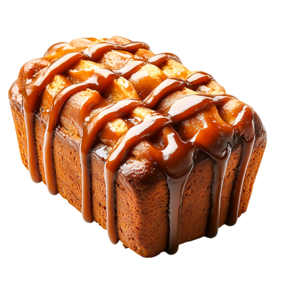 Freshly Baked Loaf with Glazed Topping png