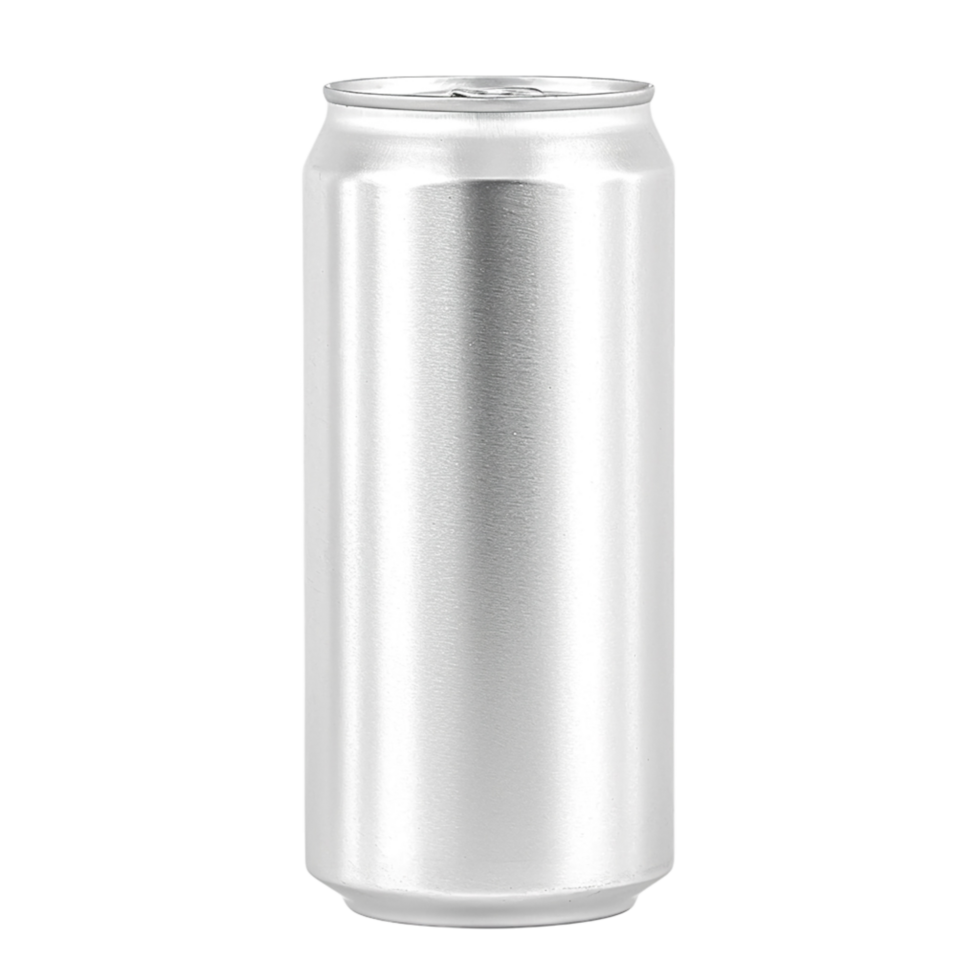 Shiny Blank Aluminum Beverage Can for Custom Label or Design Use png