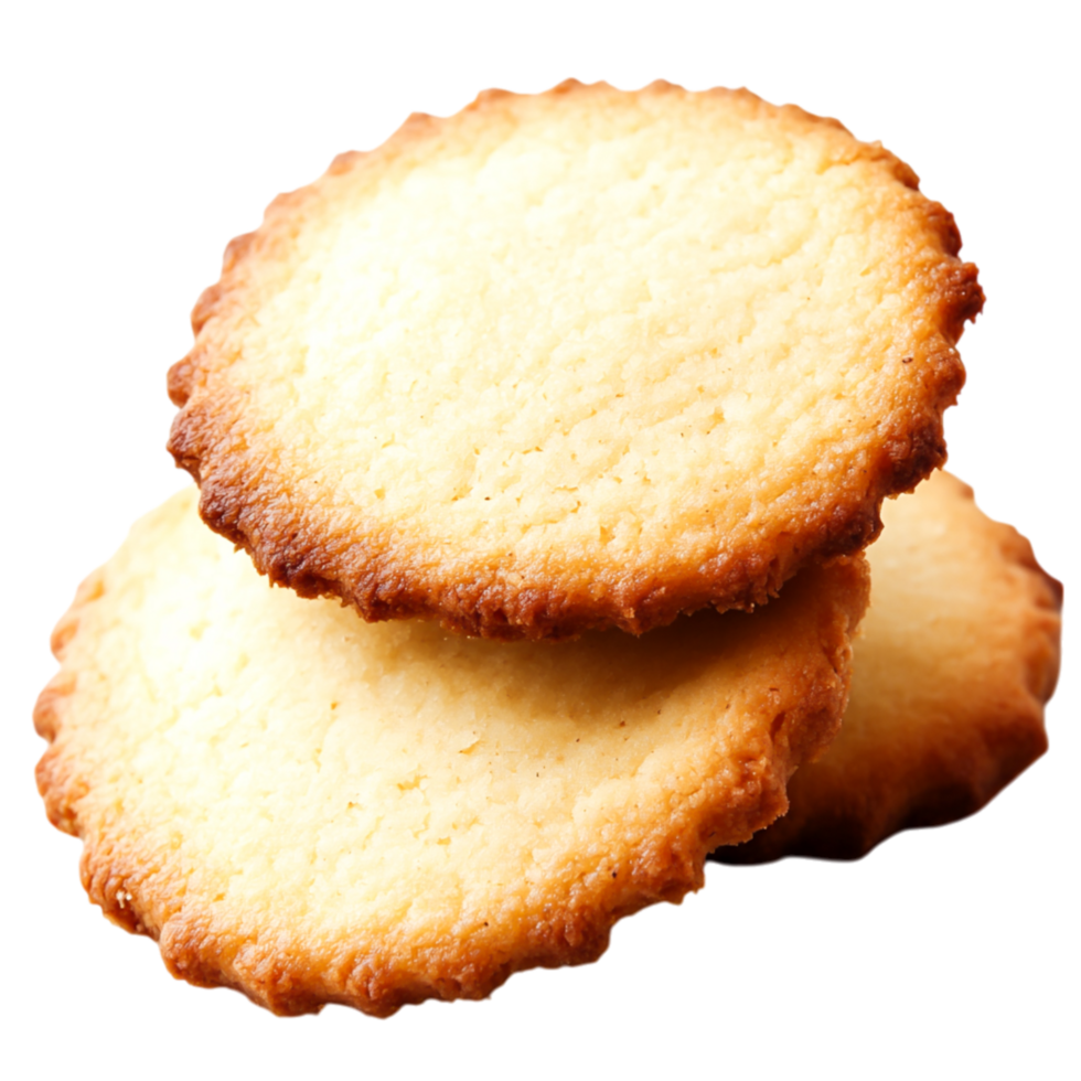 Freshly Baked Butter Cookies with Crispy Edges png