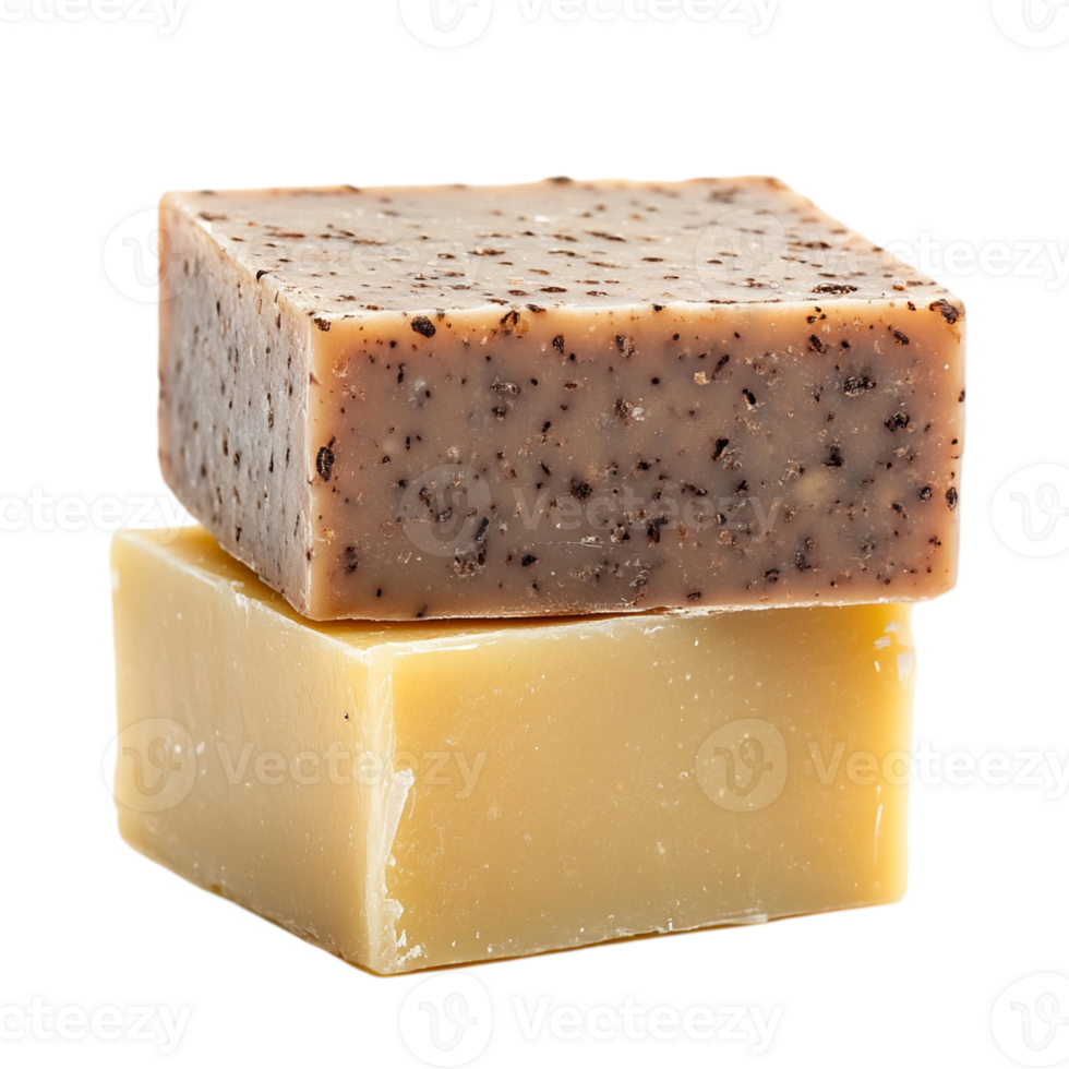 Handmade soaps stacked organic skincare beauty productisolated on transparent background png