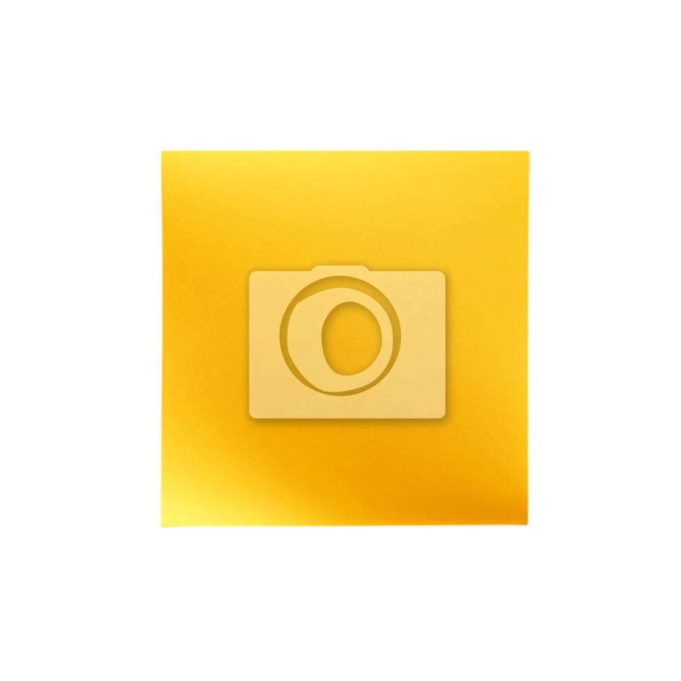 A yellow square with a camera on it png