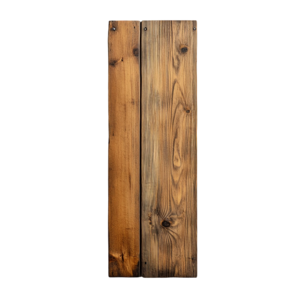 Rustic aged lumber planks texture wooden surface design isolated on transparent background png