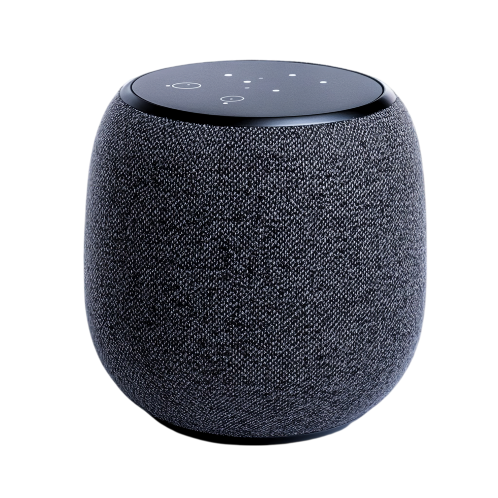 Portable wireless speaker audio device for home sound system isolated on transparent background png