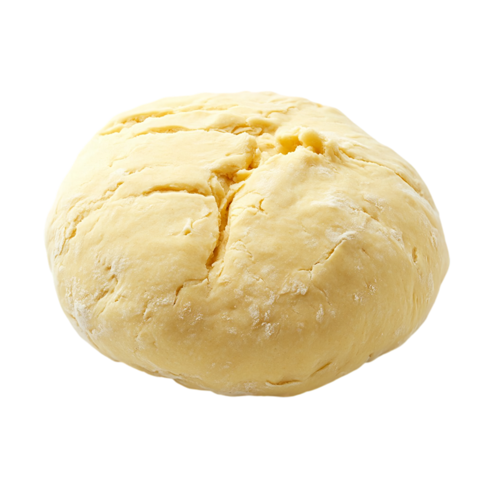 Fresh dough ball for baking bread pastry or pizza crust isolated on transparent background png