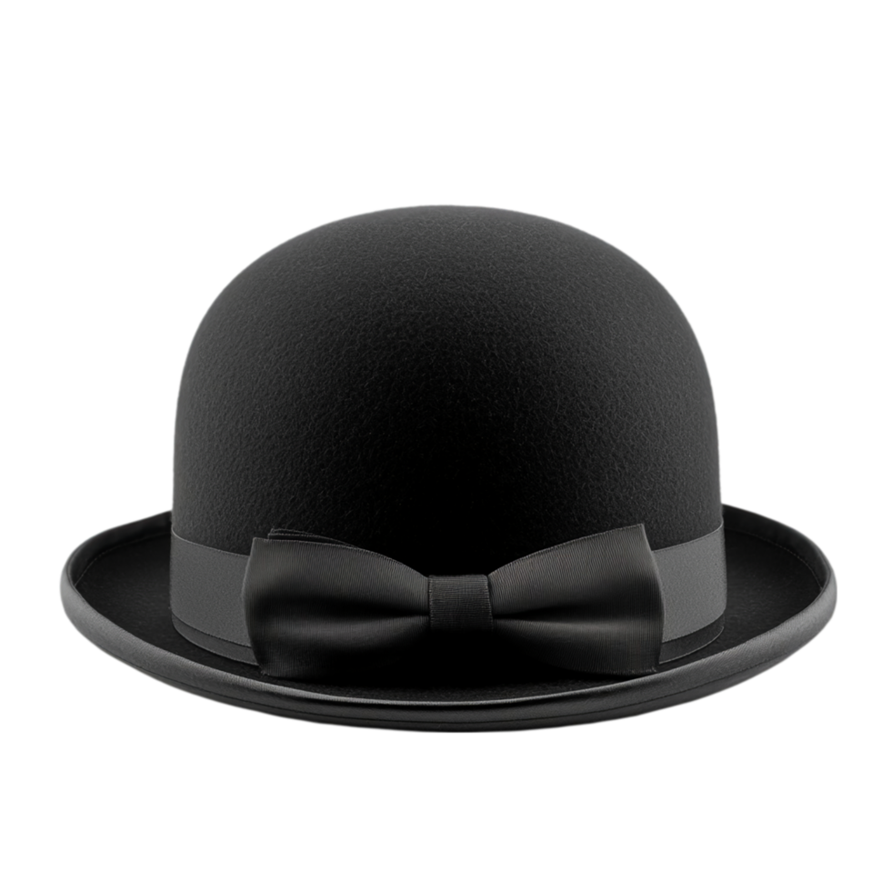 Bowler hat headwear fashion accessory formal attire style isolated on transparent background png