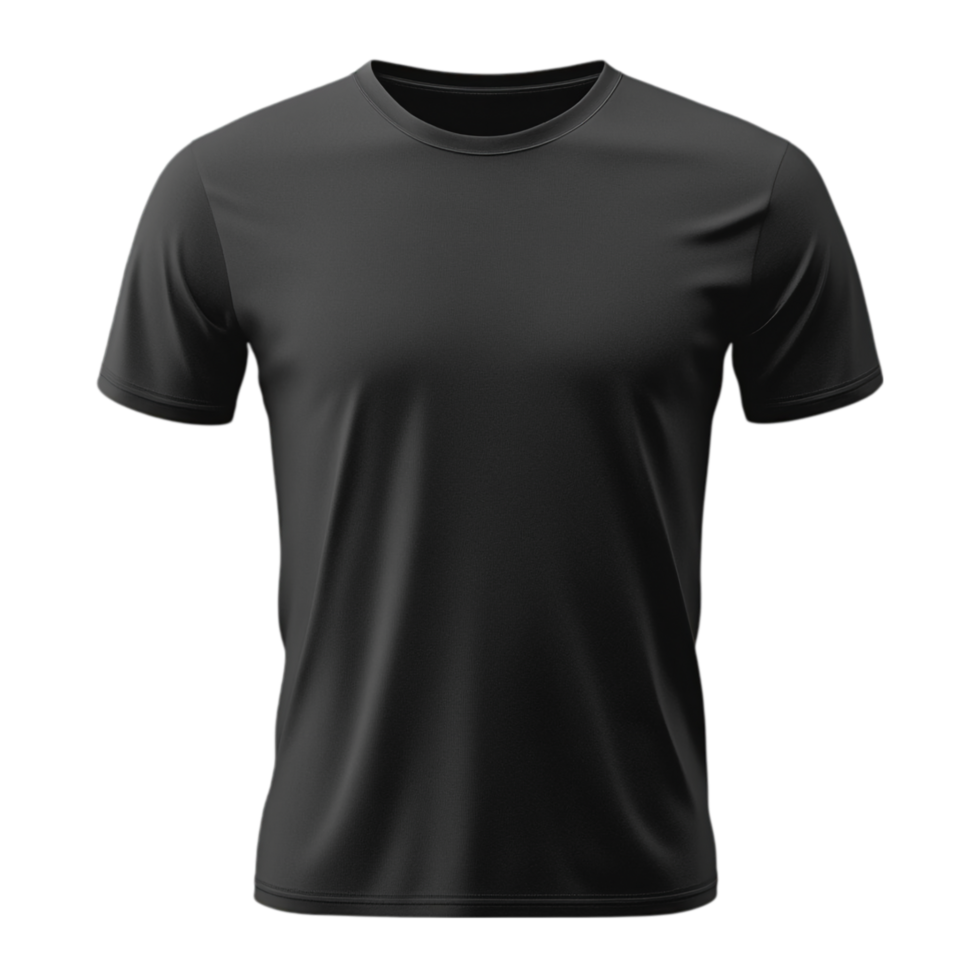Plain tee shirt apparel clothing fashion template design isolated on transparent background png