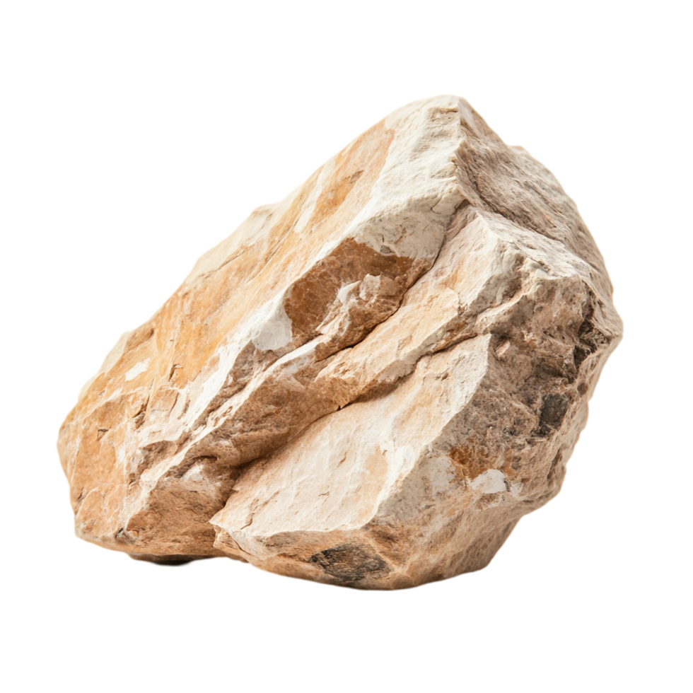 Isolated sedimentary rock formation natural geology stone isolated on transparent background png