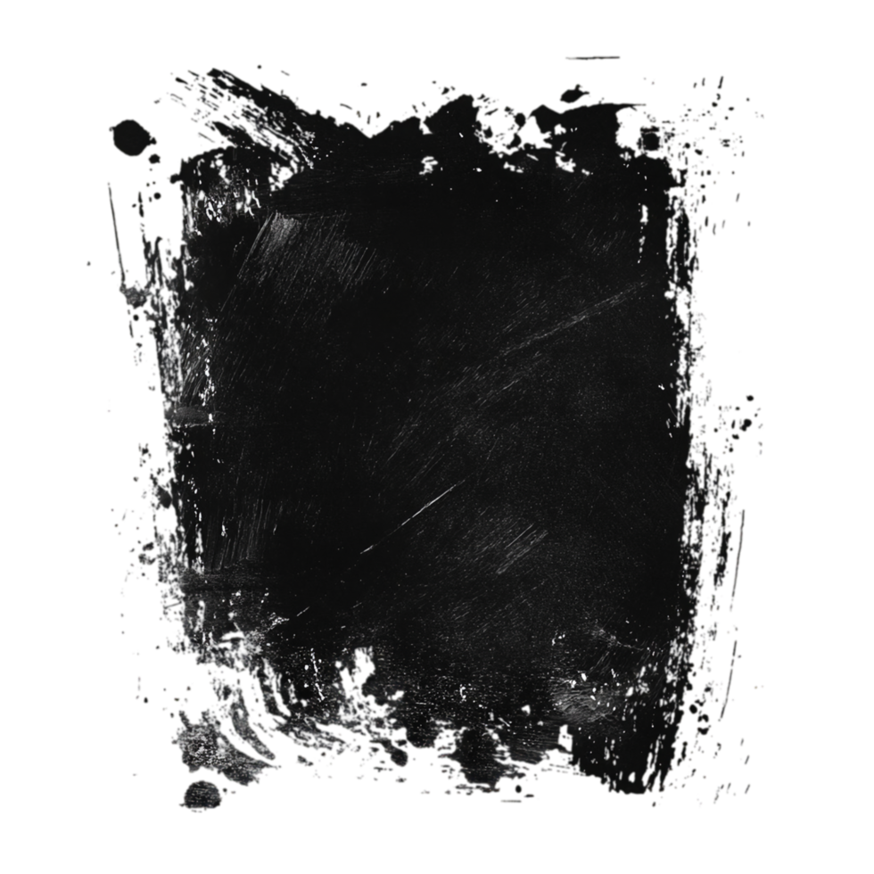 Abstract grunge texture overlay for artistic creations isolated on transparent background png