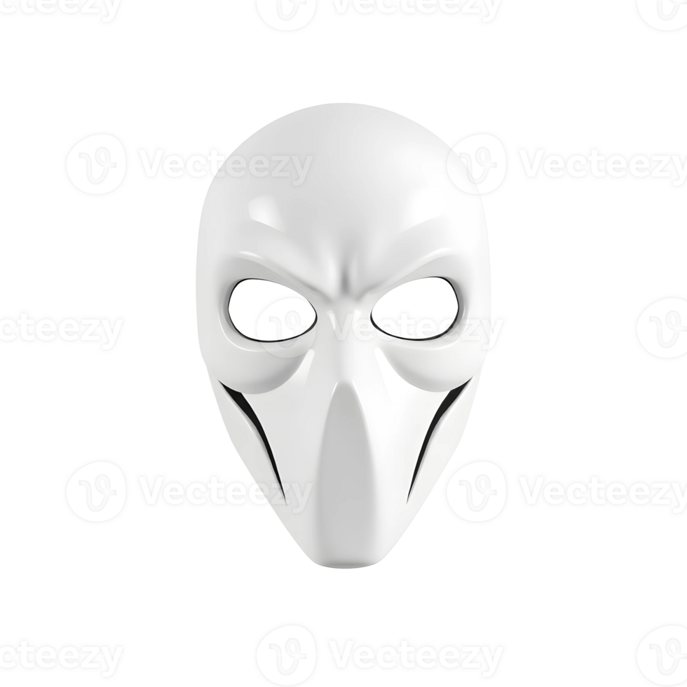 White mask with a sinister expression png