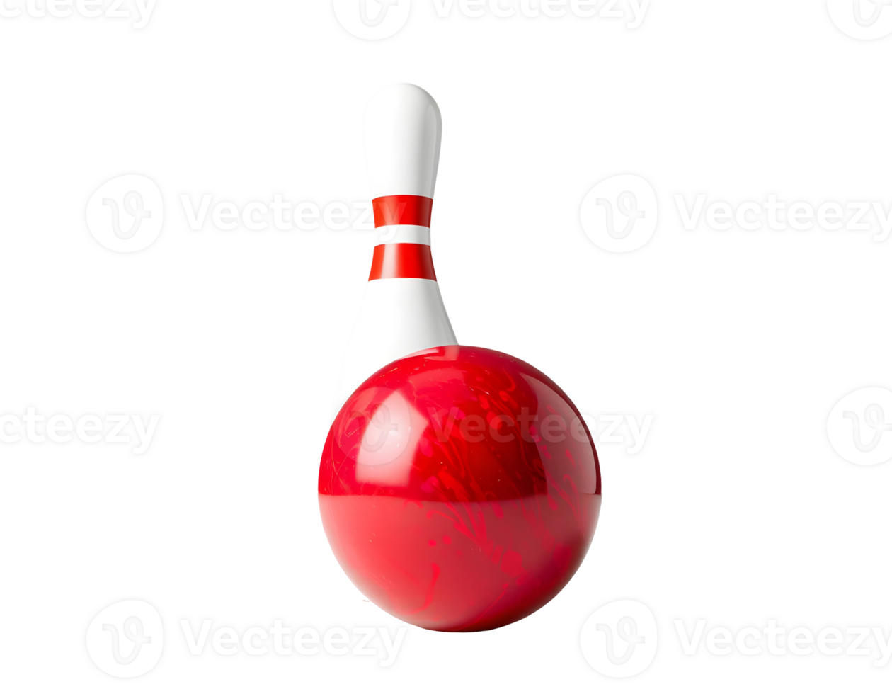 Bowling ball and pin png