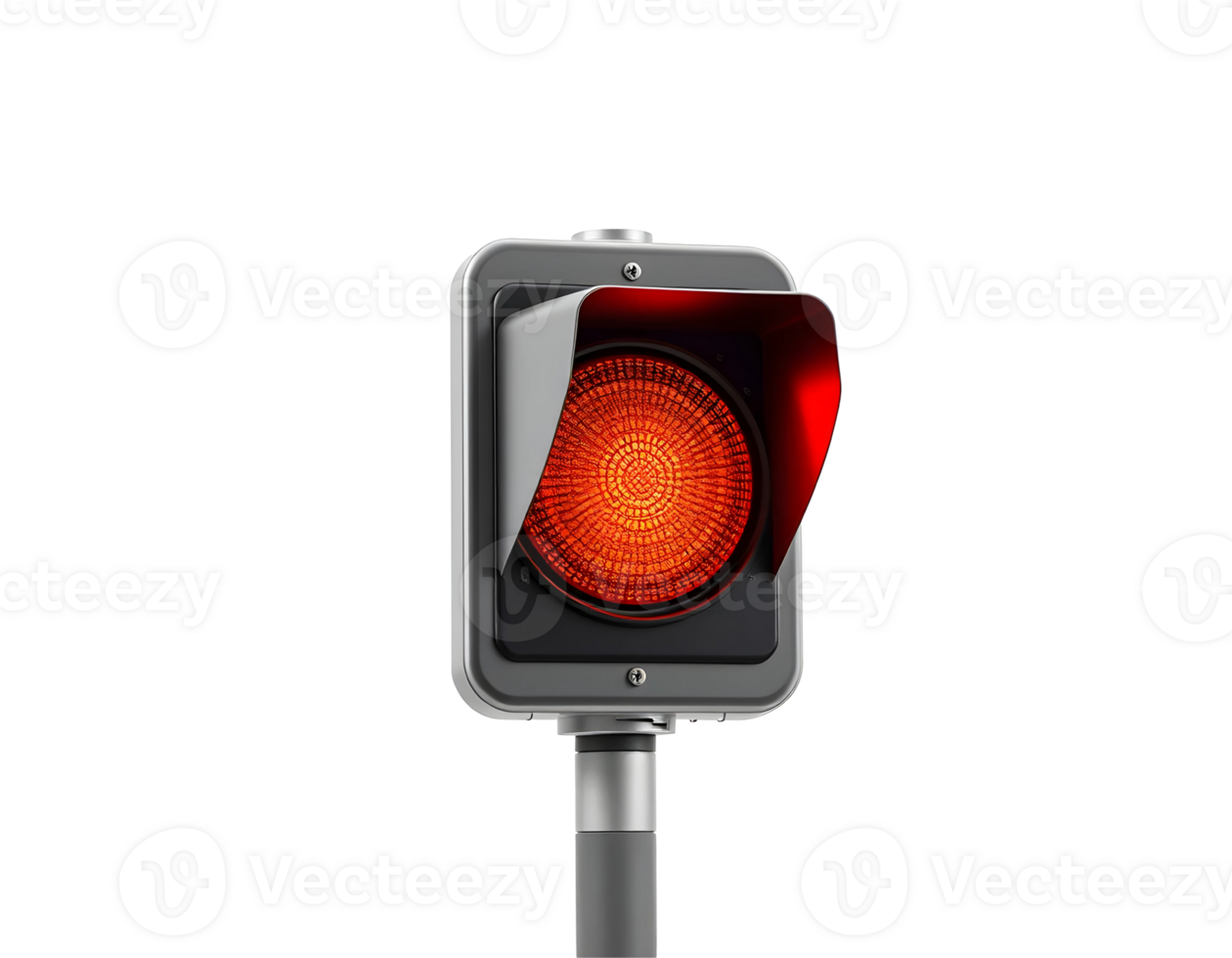 Close-up of a red traffic light indicating stop png