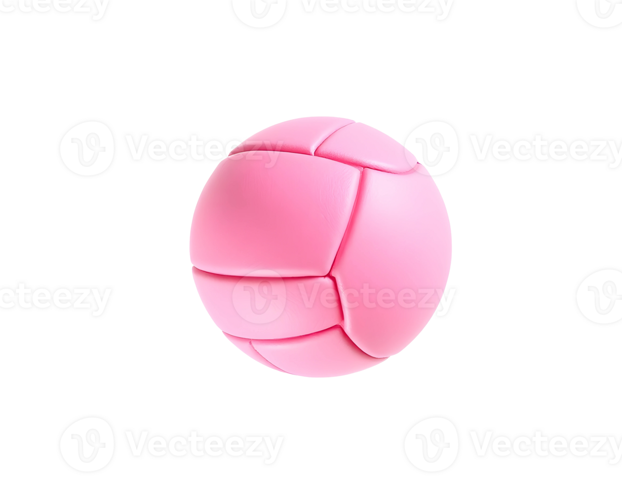 Pink Volleyball Isolated on Transparent Background png