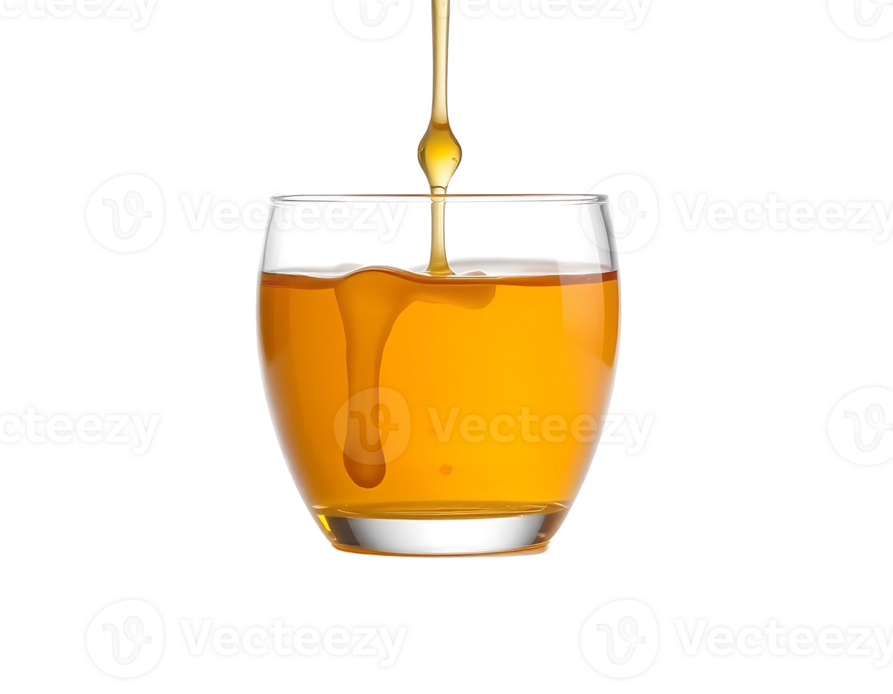 Honey being poured into a glass png