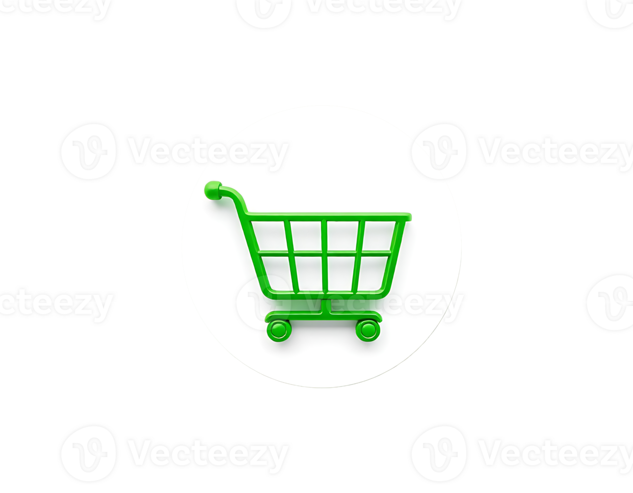 Green Shopping Cart Icon png