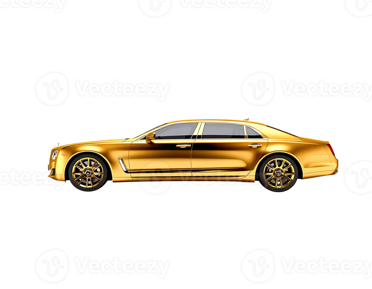 Golden Luxury Sedan png