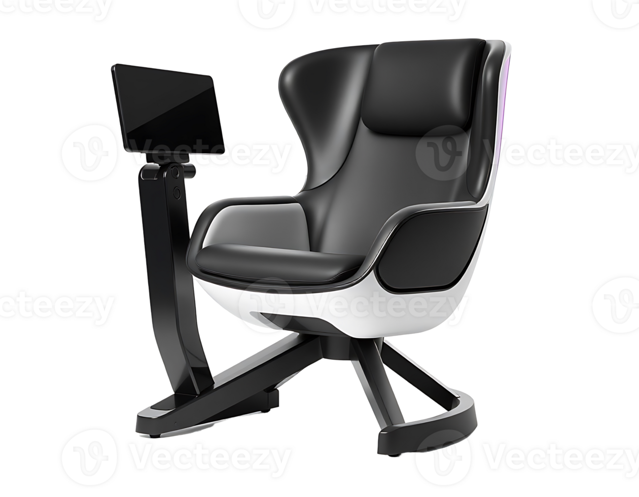 Modern Ergonomic Chair with Tablet for Office or Home png