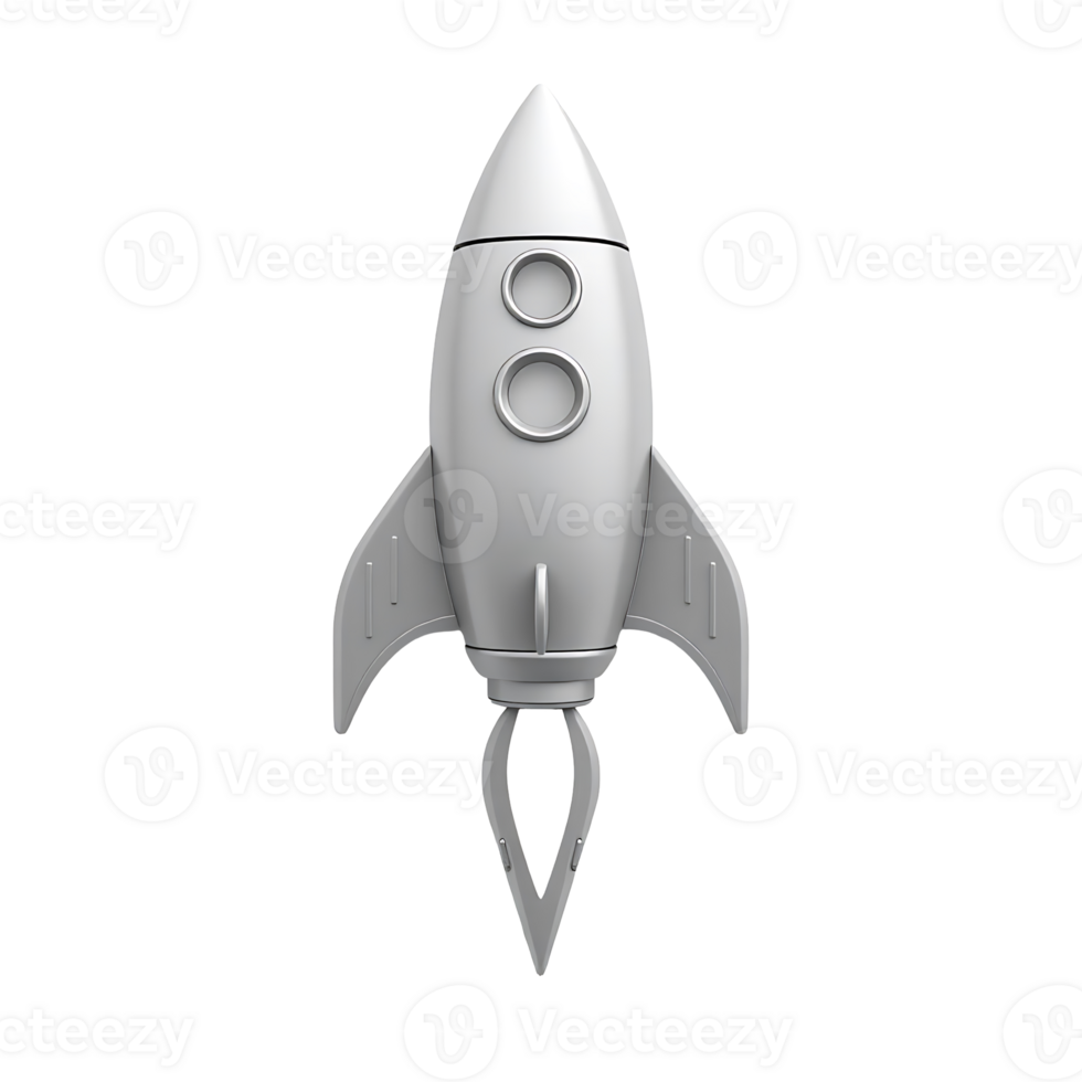 White Rocket ready for launch png