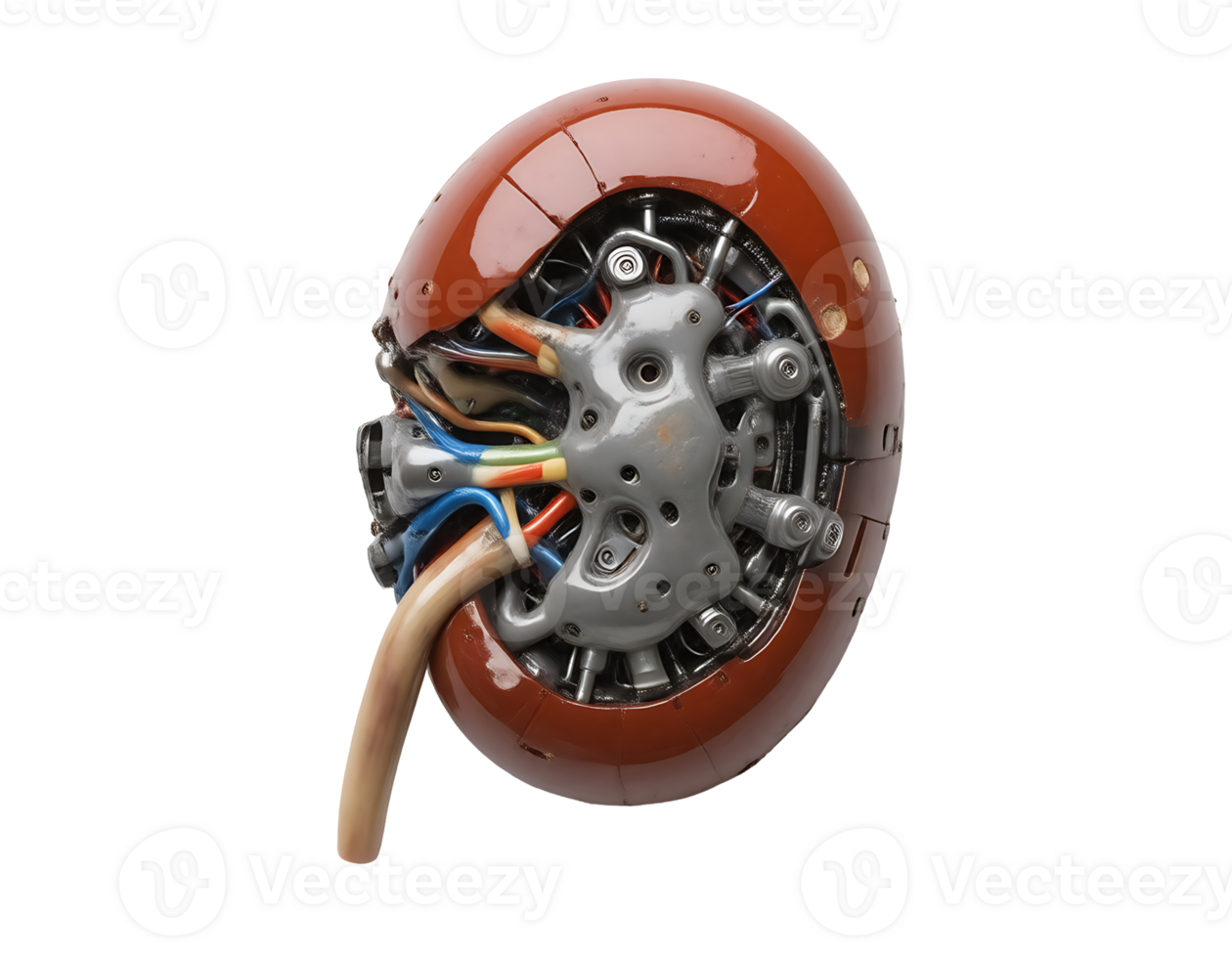 Robotic Kidney Futuristic medical technology concept png