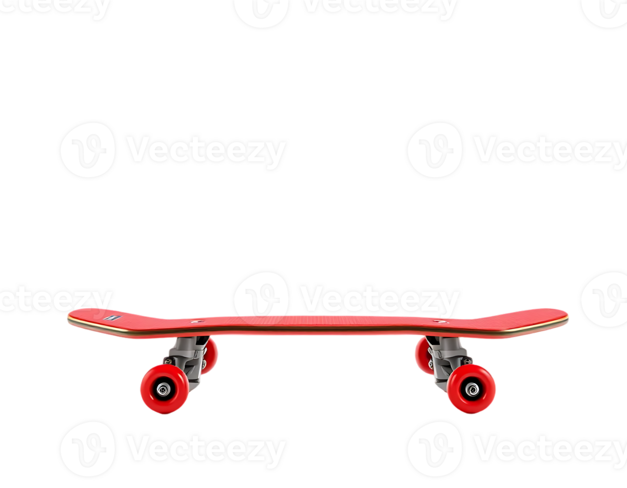 Red Skateboard on Transparent Background png