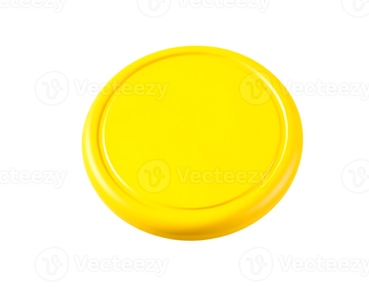 Golden coin isolated on a transparent background png