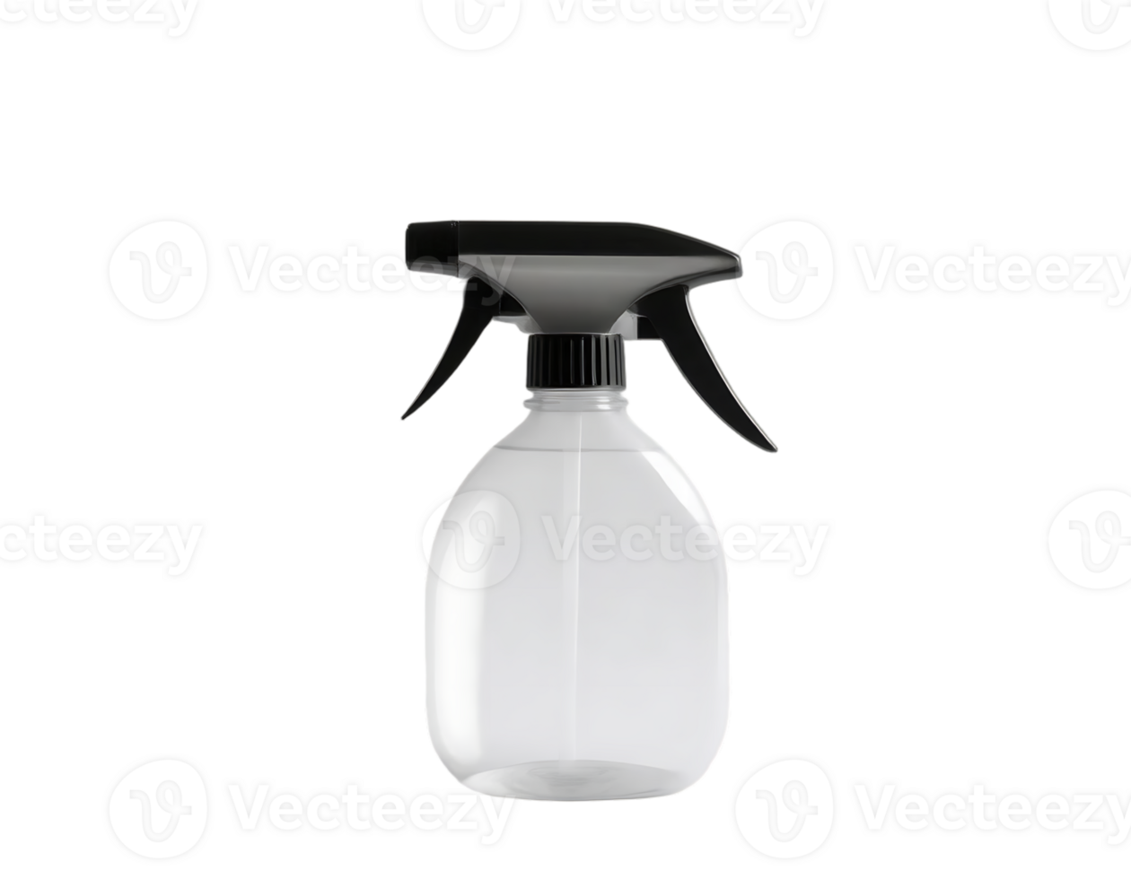 Clear Plastic Spray Bottle for Cleaning and Sanitizing Purposes png