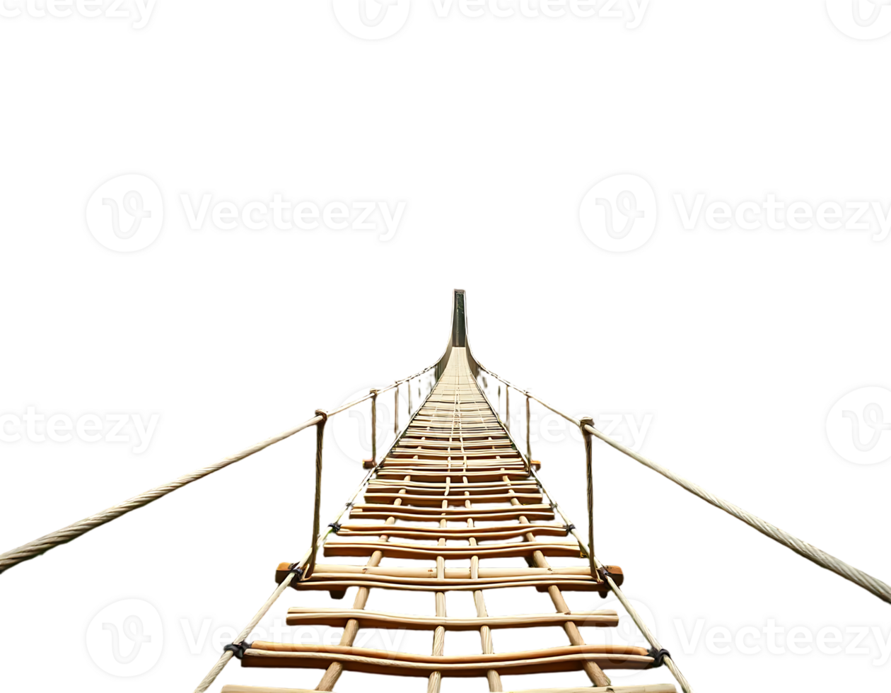 Suspension Bridge Over Transparent Background png