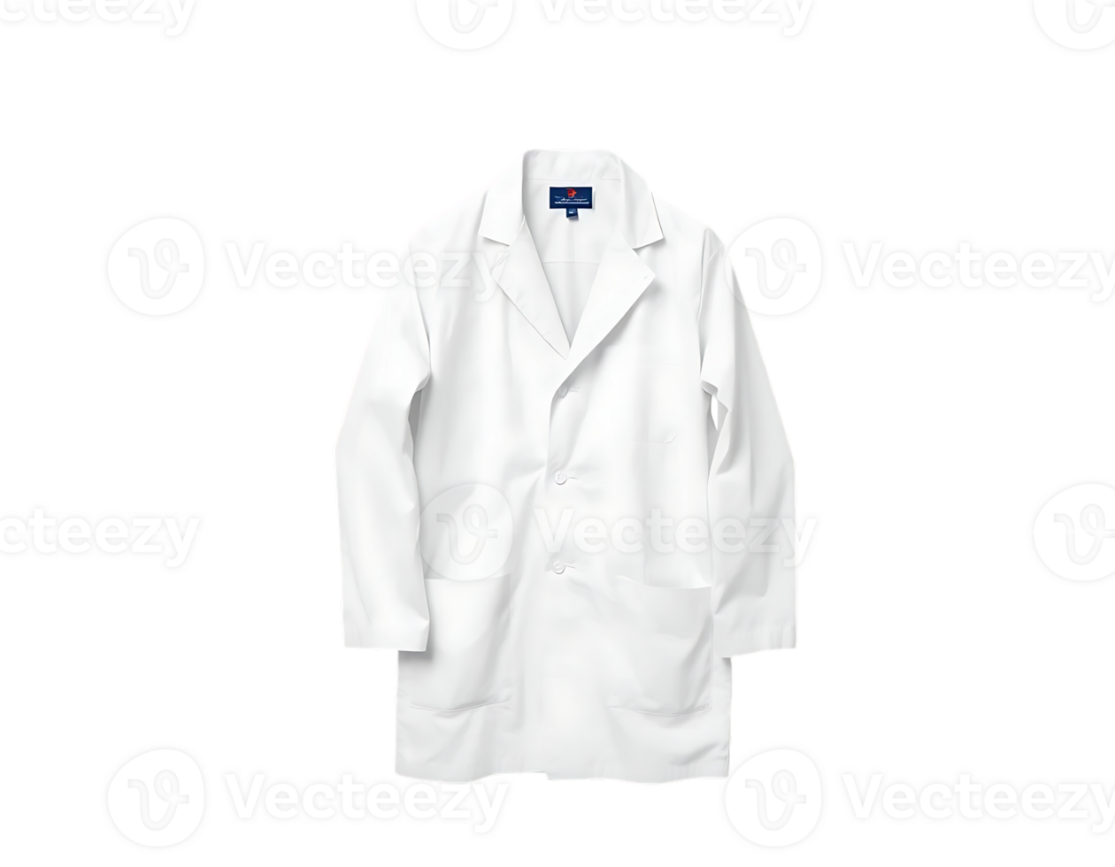 White lab coat isolated on transparent background png