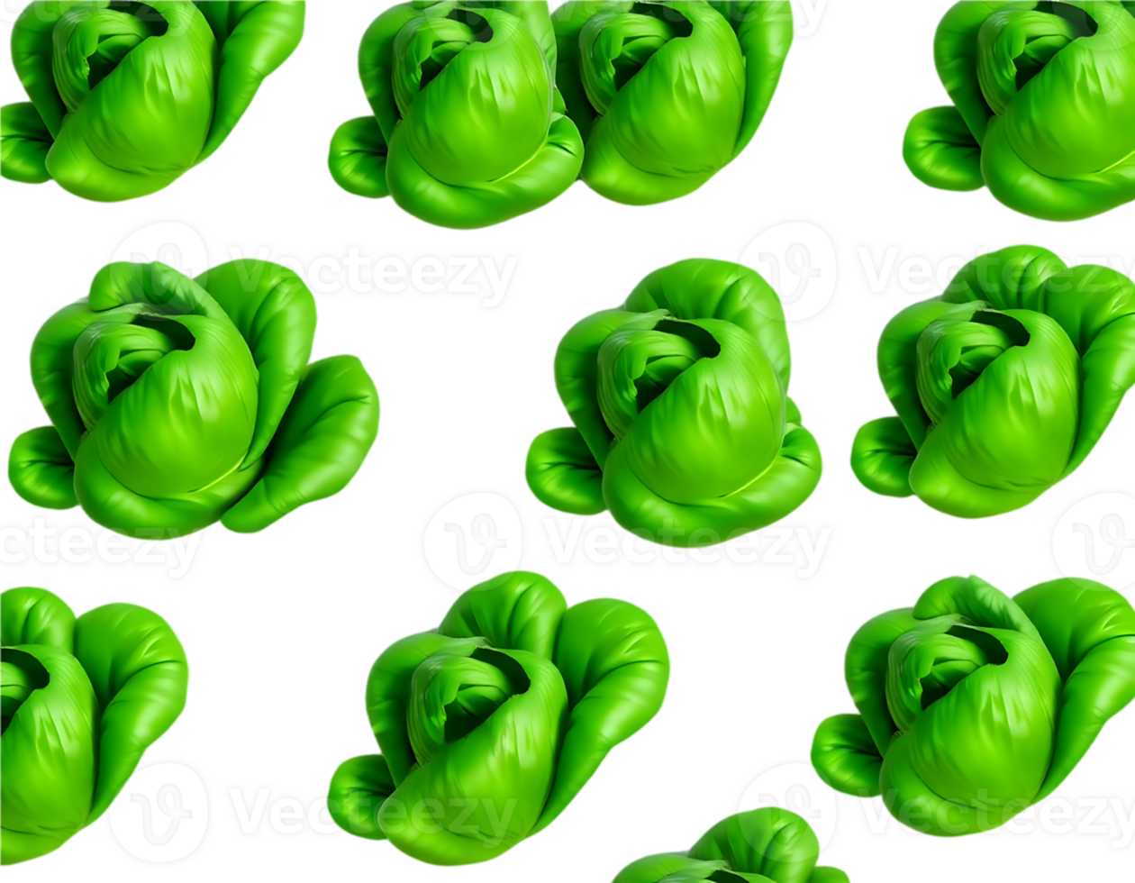Lettuce Heads on Isolated Background png