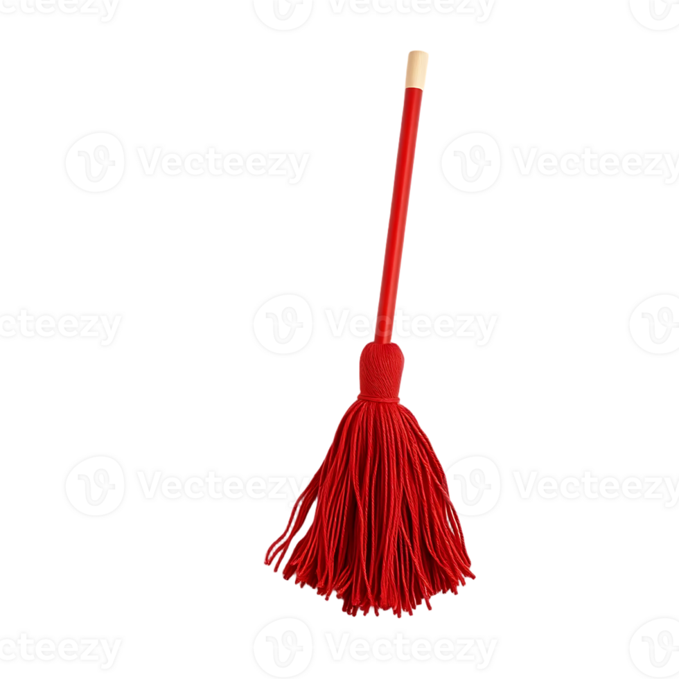 Red Mop for Cleaning Floors png