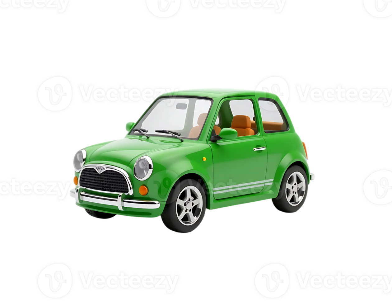 Green Retro Car png