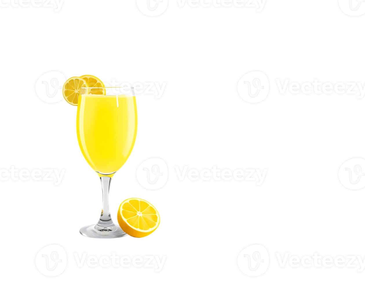 Refreshing Lemon Juice in a Glass png