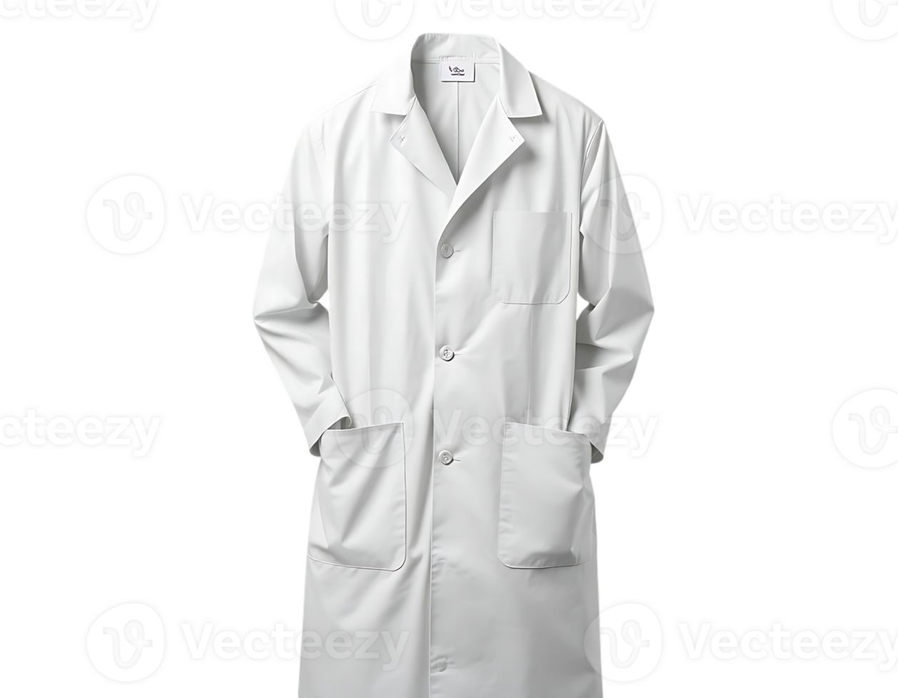 White lab coat for medical and scientific professionals png