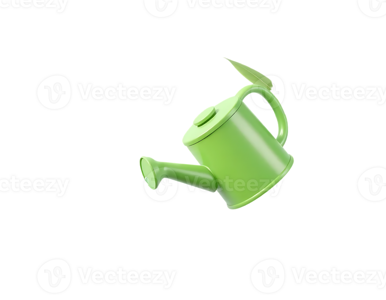 Green Watering Can Illustration png