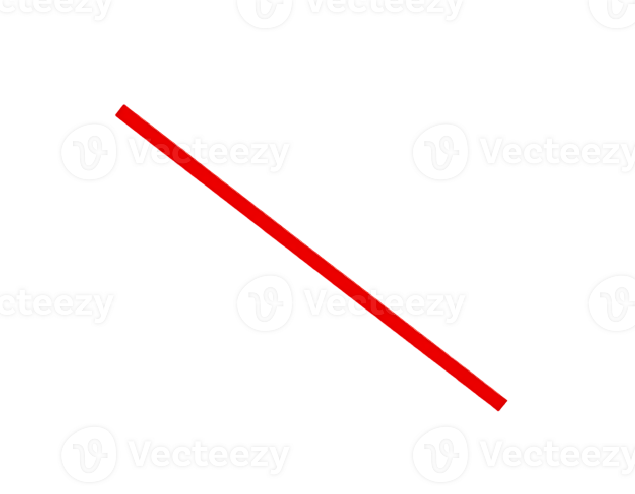 A simple red diagonal line on a transparent background. png