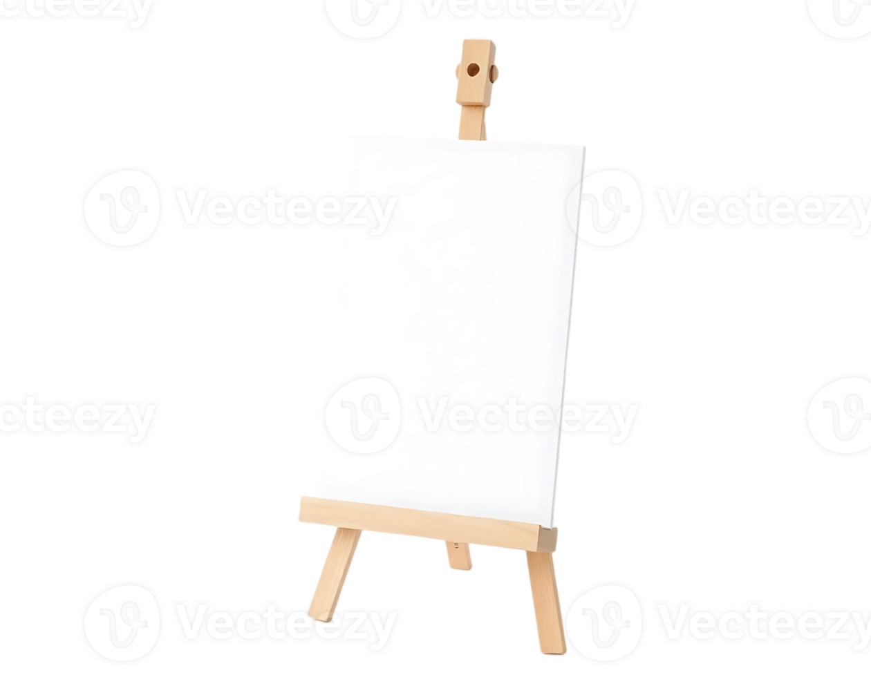 Easel with Blank Canvas png