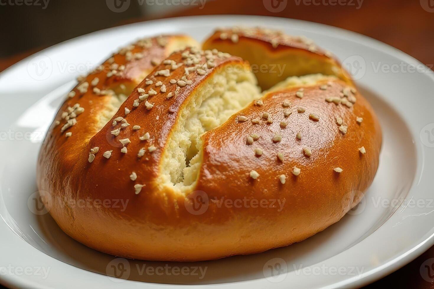 Pretzel Roll Plate photo