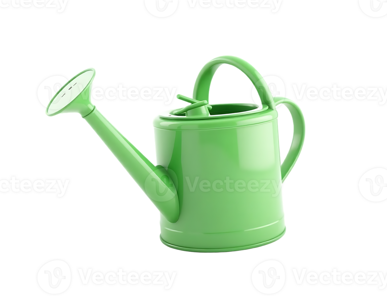 Green Watering Can for Gardening png