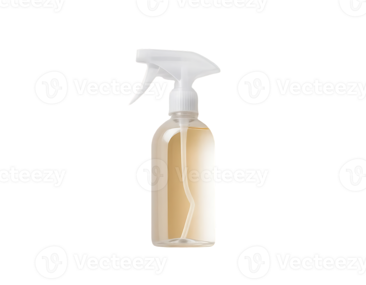Spray bottle with yellow liquid png