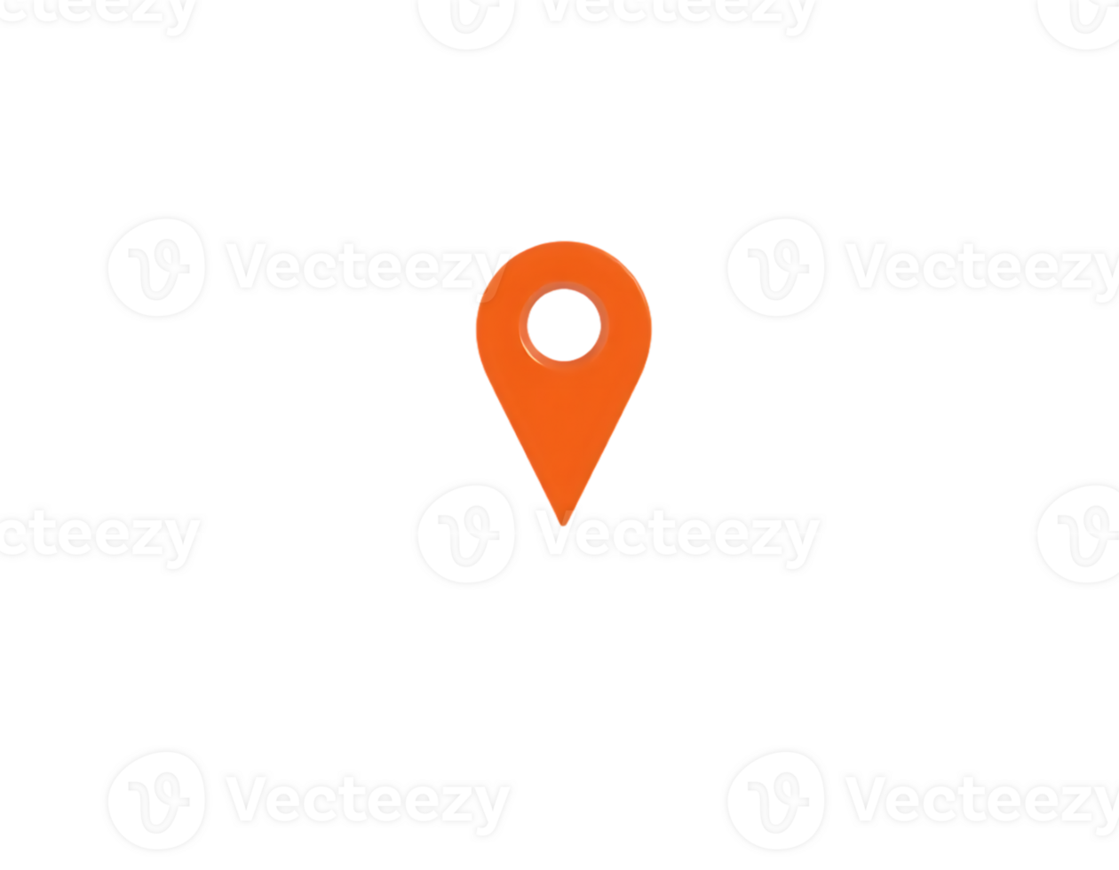 Orange Location Pin Icon png